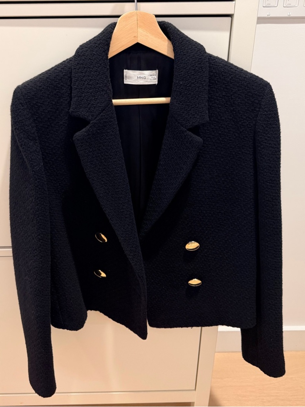 Mango tweed cropped blazer